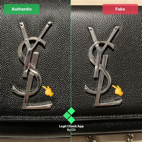 how to spot a fake vintage ysl bag|check by ch ysl.